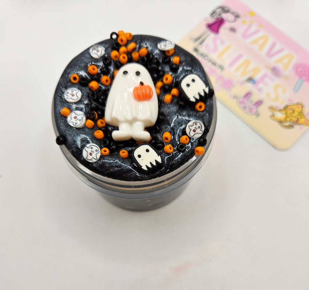 Casper Halloween Slime - Scented Slime - Sensory Slime - Sensory Play