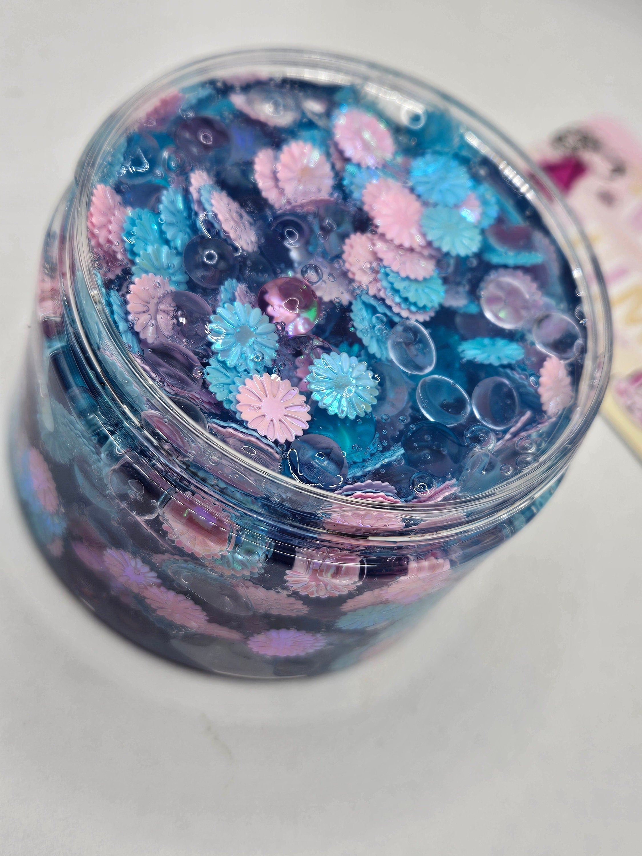 Christopher - Scented Sequin Crunch Bomb Slime - Scented Slime - Sensory Play