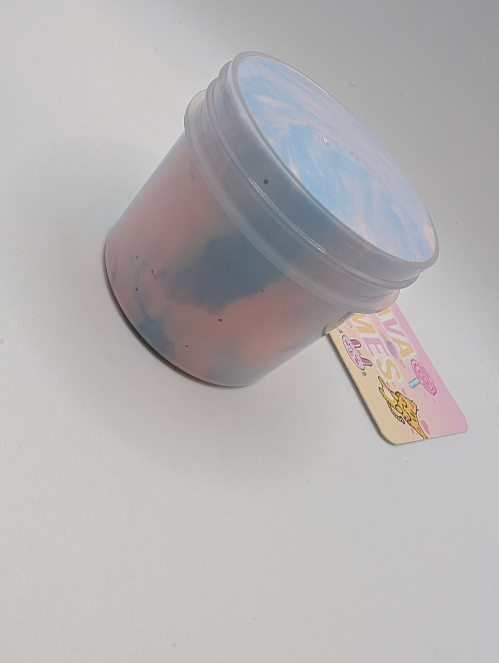 Lakelynn - Light Pink and Light Blue Butter Slime - Scented Slime - Sensory Slime
