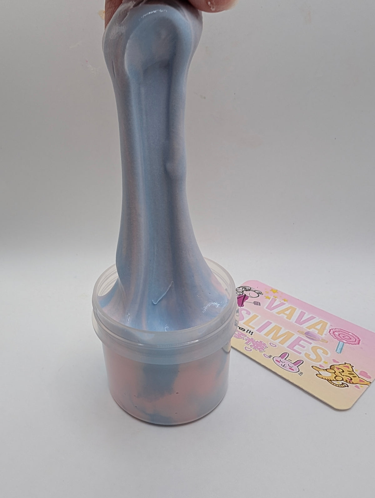 Lakelynn - Light Pink and Light Blue Butter Slime - Scented Slime - Sensory Slime