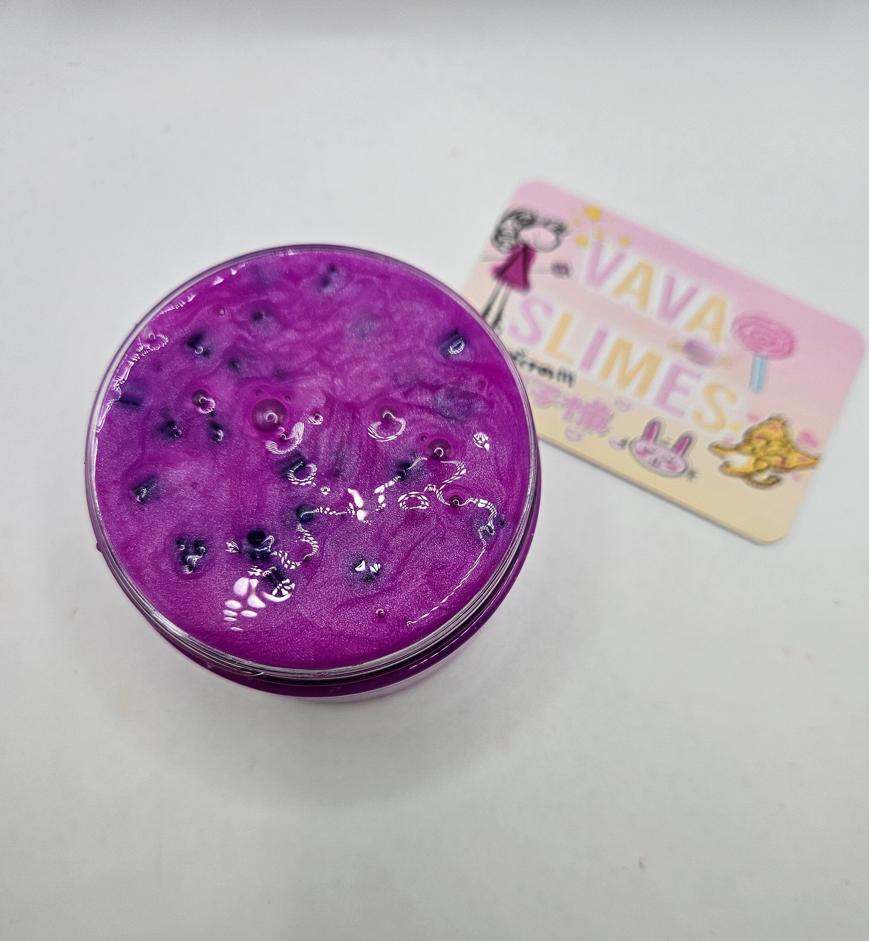 Benjamin Pigemented Block Bead Scented Clear Slime - Scented Slime - Sensory Play