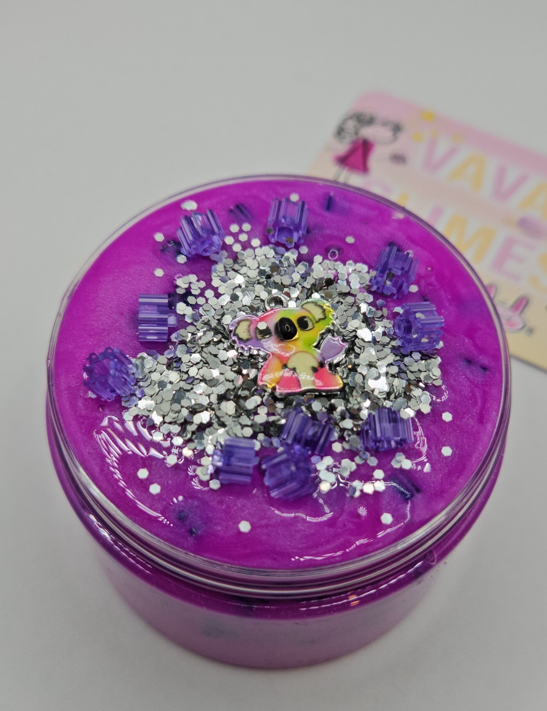 Benjamin Pigemented Block Bead Scented Clear Slime - Scented Slime - Sensory Play