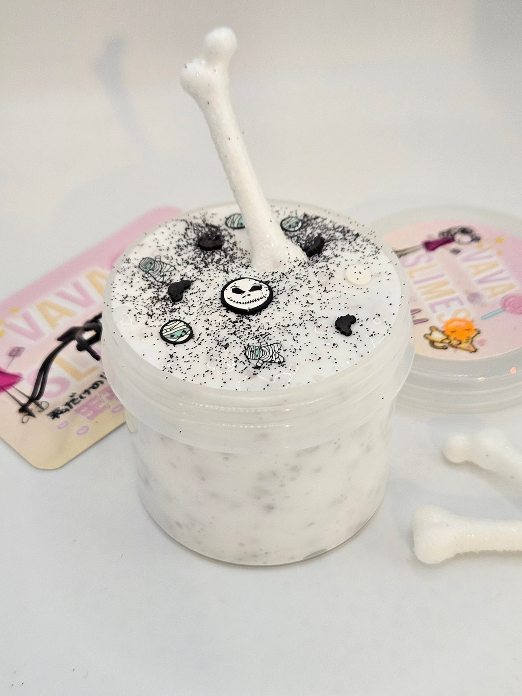 Mr Bones - Scented slime - Perlite crunch slime - Sensory play