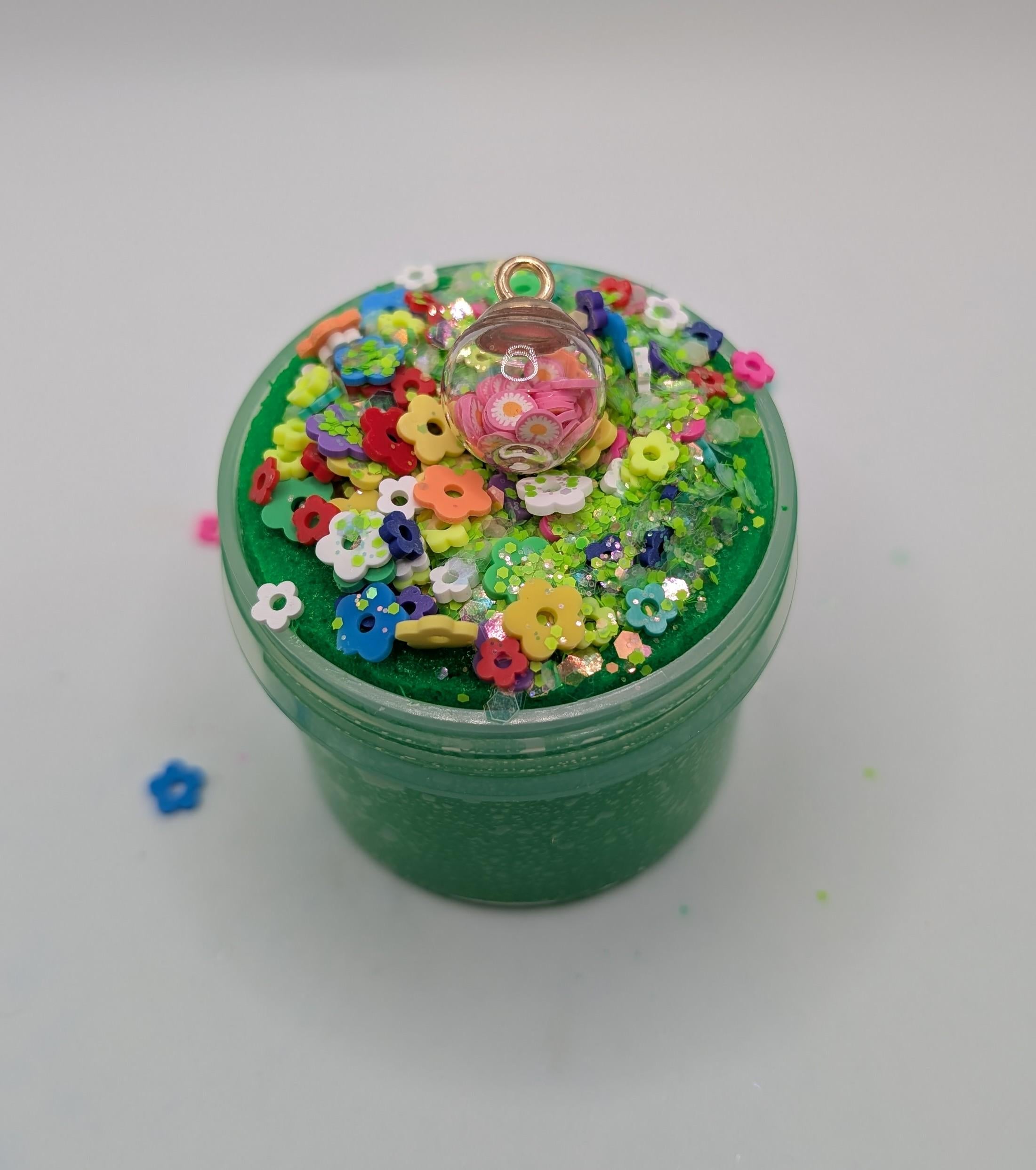 Celine Green Icee Slime - Scented Slime - Sensory Play - Sensory Slime