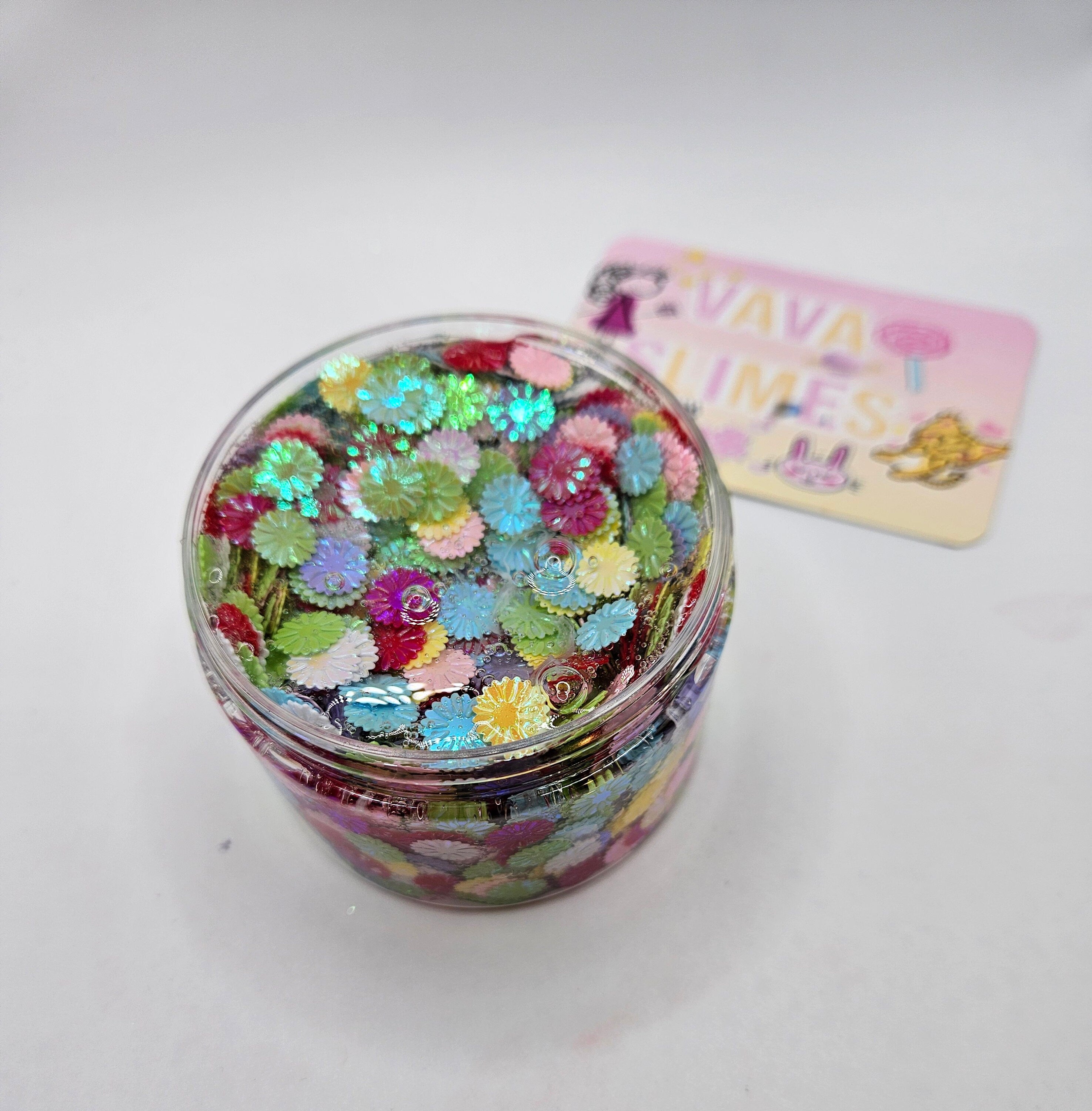 Katy Sequin Crunch Bomb Slime - Scented Slime - Sensory Play - Sensory Slime