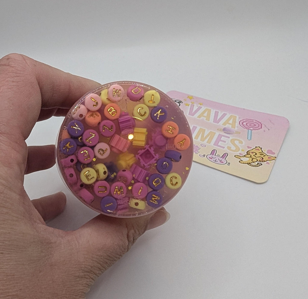 Molly Coated Clear Jelly Block Bead Slime - Sensory Slime - Scented Slime - Sensory Play