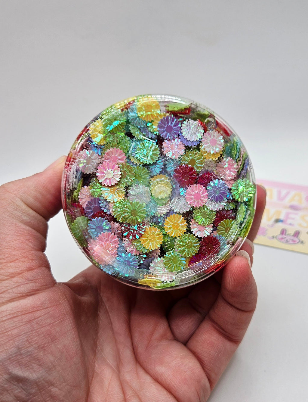 Katy Sequin Crunch Bomb Slime - Scented Slime - Sensory Play - Sensory Slime