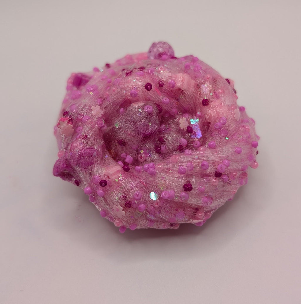 Oscar Pink Mixed Bead Scented Crunch Slime - Scented Slime - Sensory Slime - Sensory Play