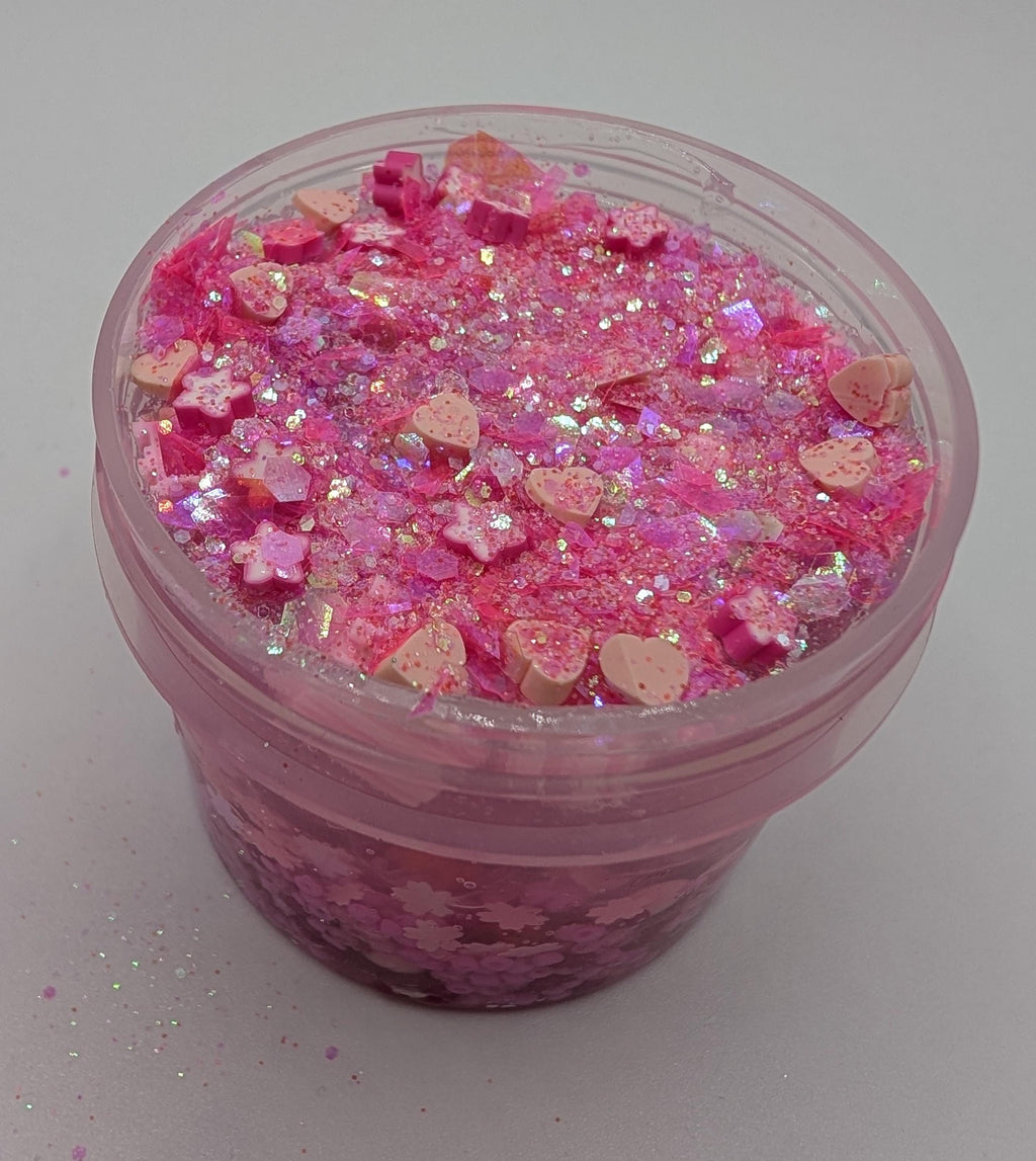Oscar Pink Mixed Bead Scented Crunch Slime - Scented Slime - Sensory Slime - Sensory Play