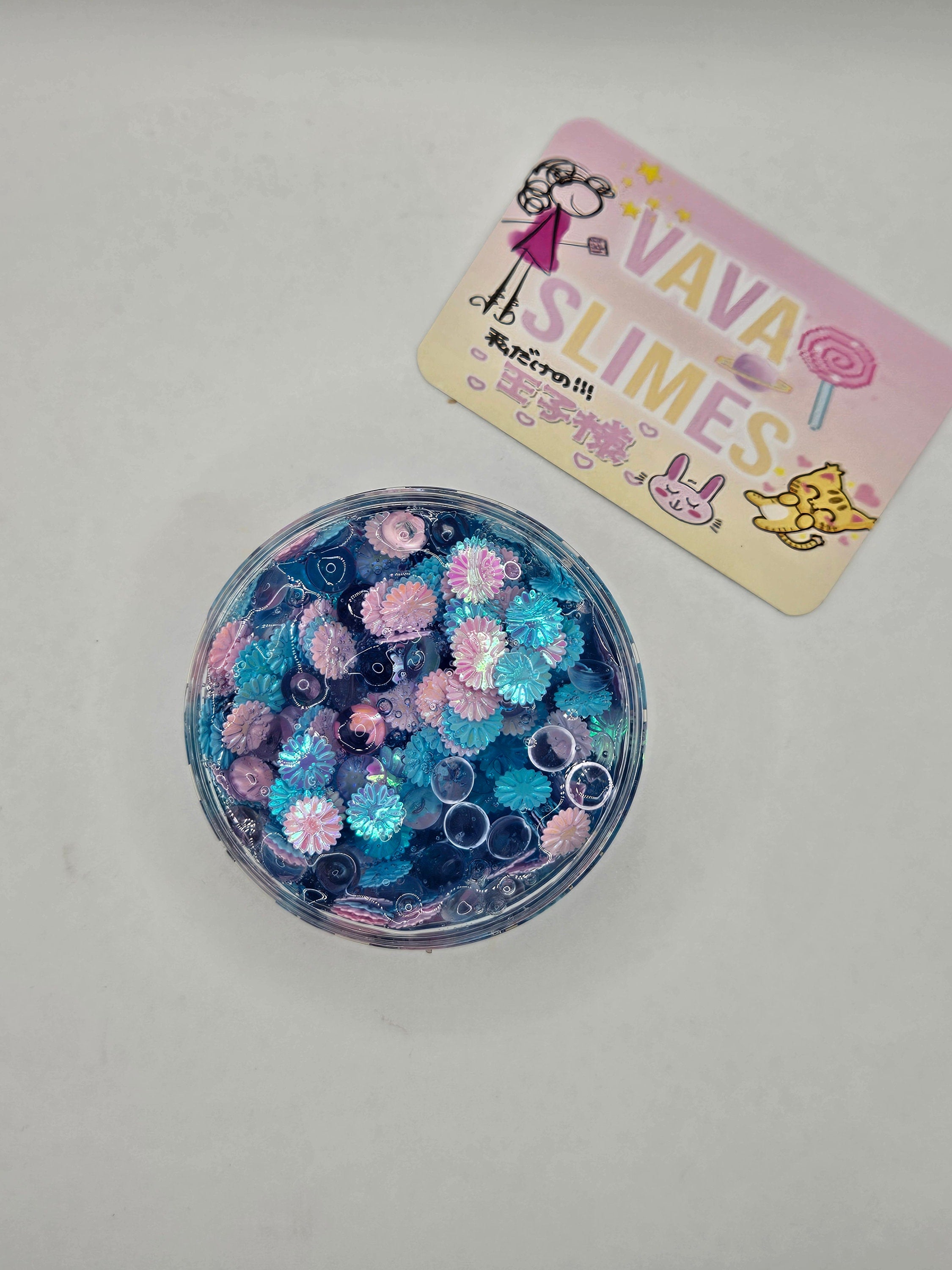 Christopher - Scented Sequin Crunch Bomb Slime - Scented Slime - Sensory Play
