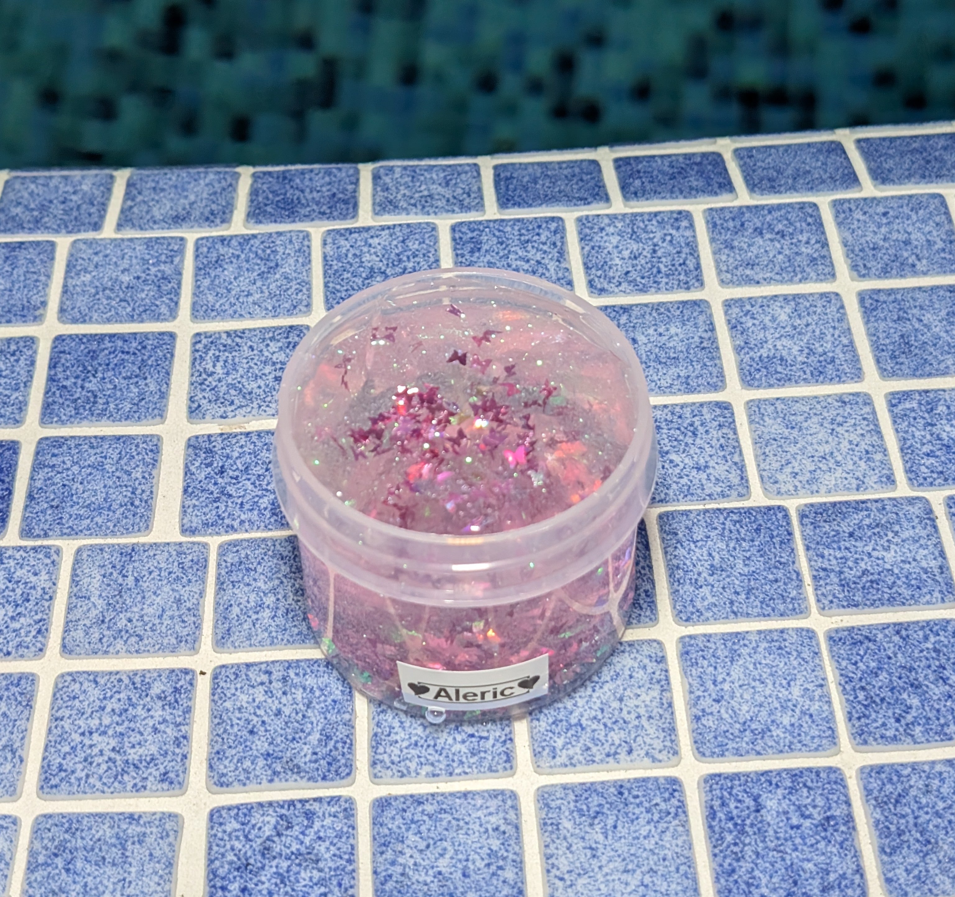 Aleric Coated Clear Butterfly Slime - Scented Slime