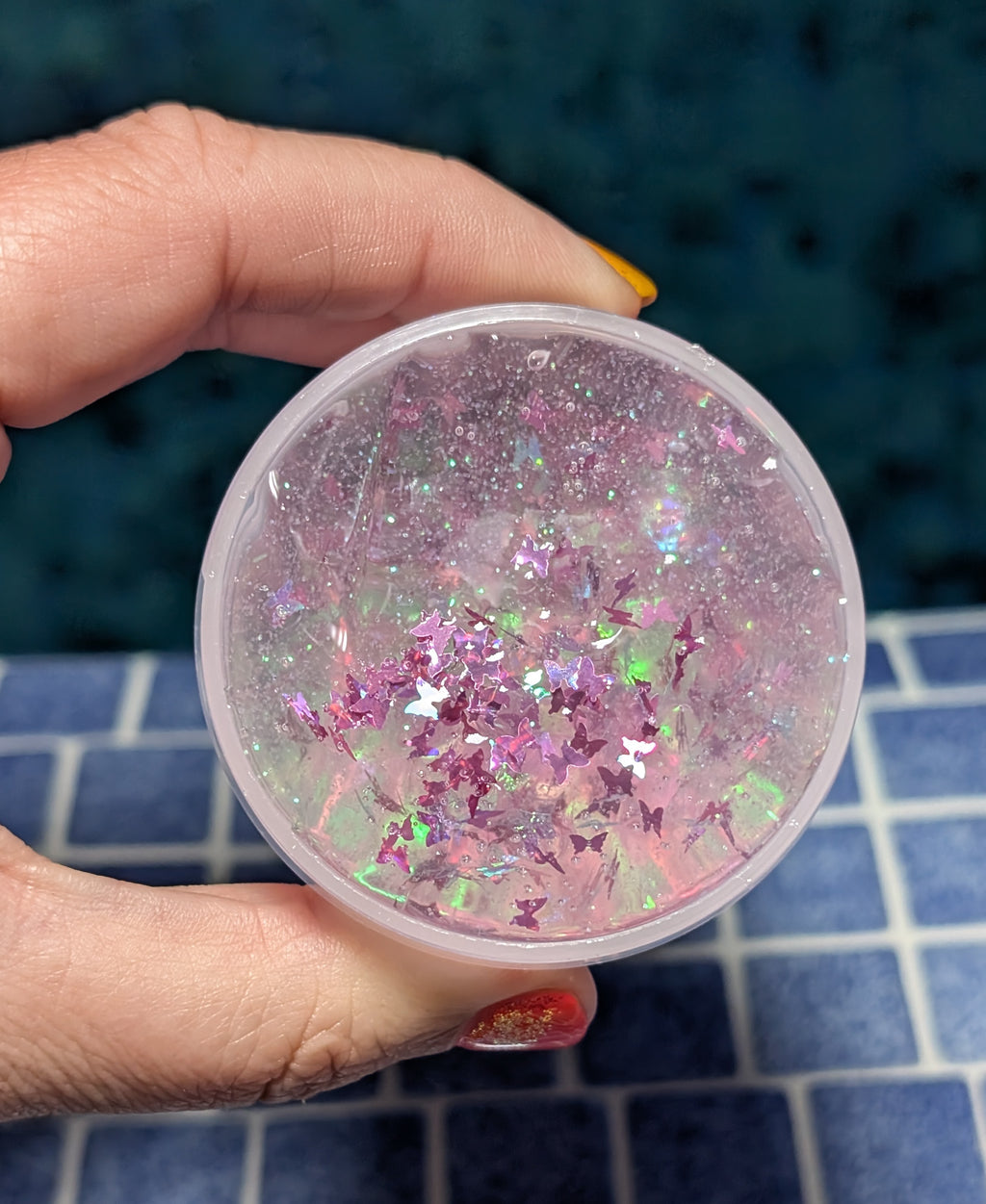 Aleric Coated Clear Butterfly Slime - Scented Slime