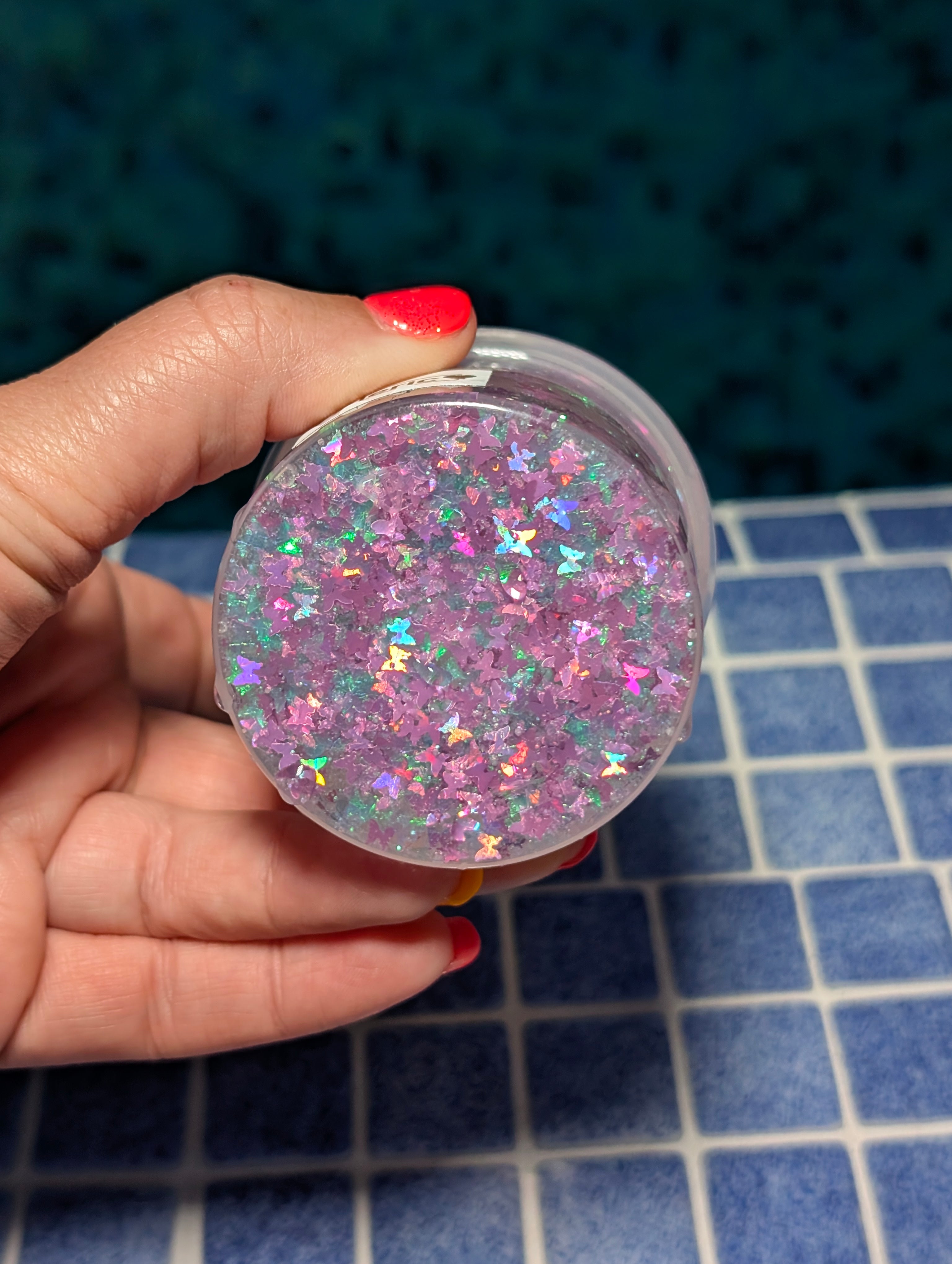 Aleric Coated Clear Butterfly Slime - Scented Slime