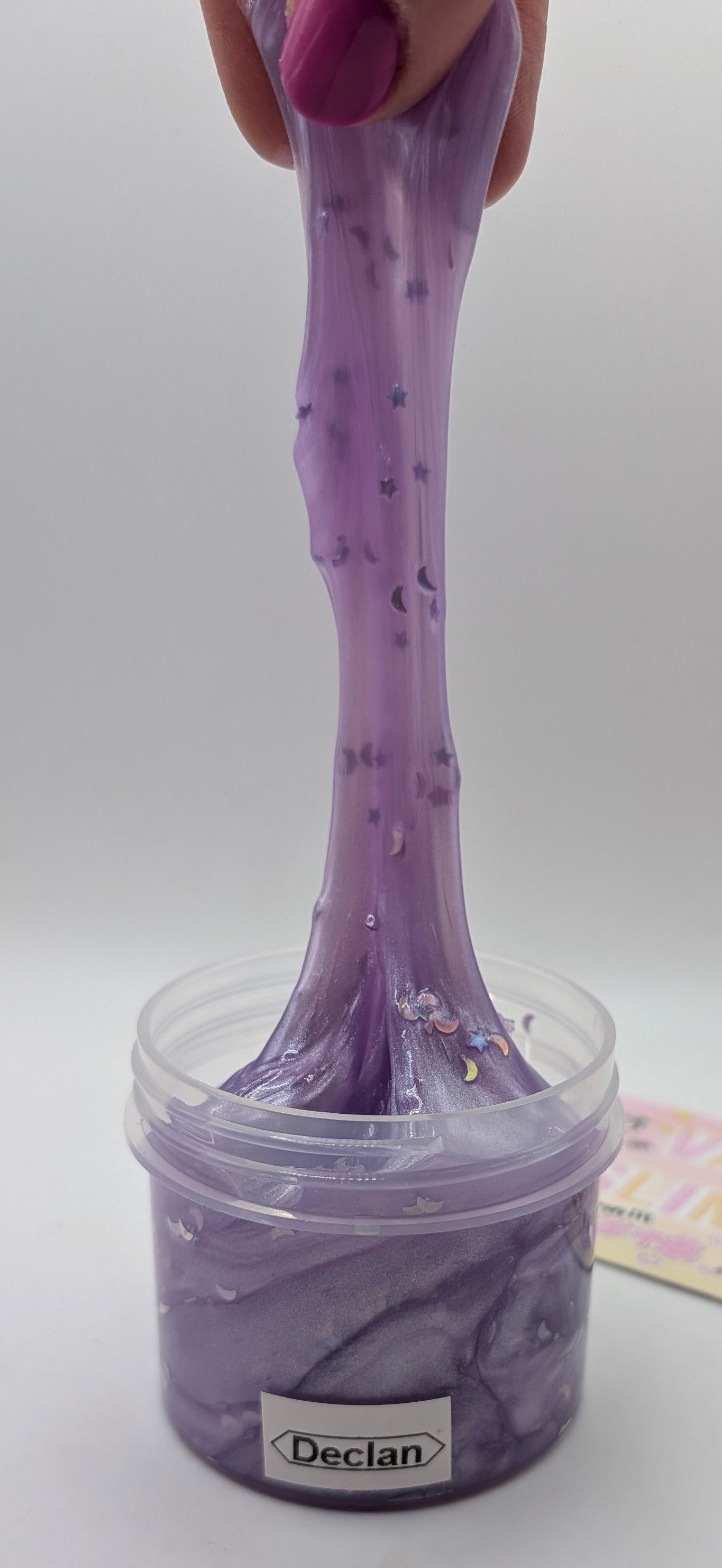 Declan - Pigmented Coated Clear Slime