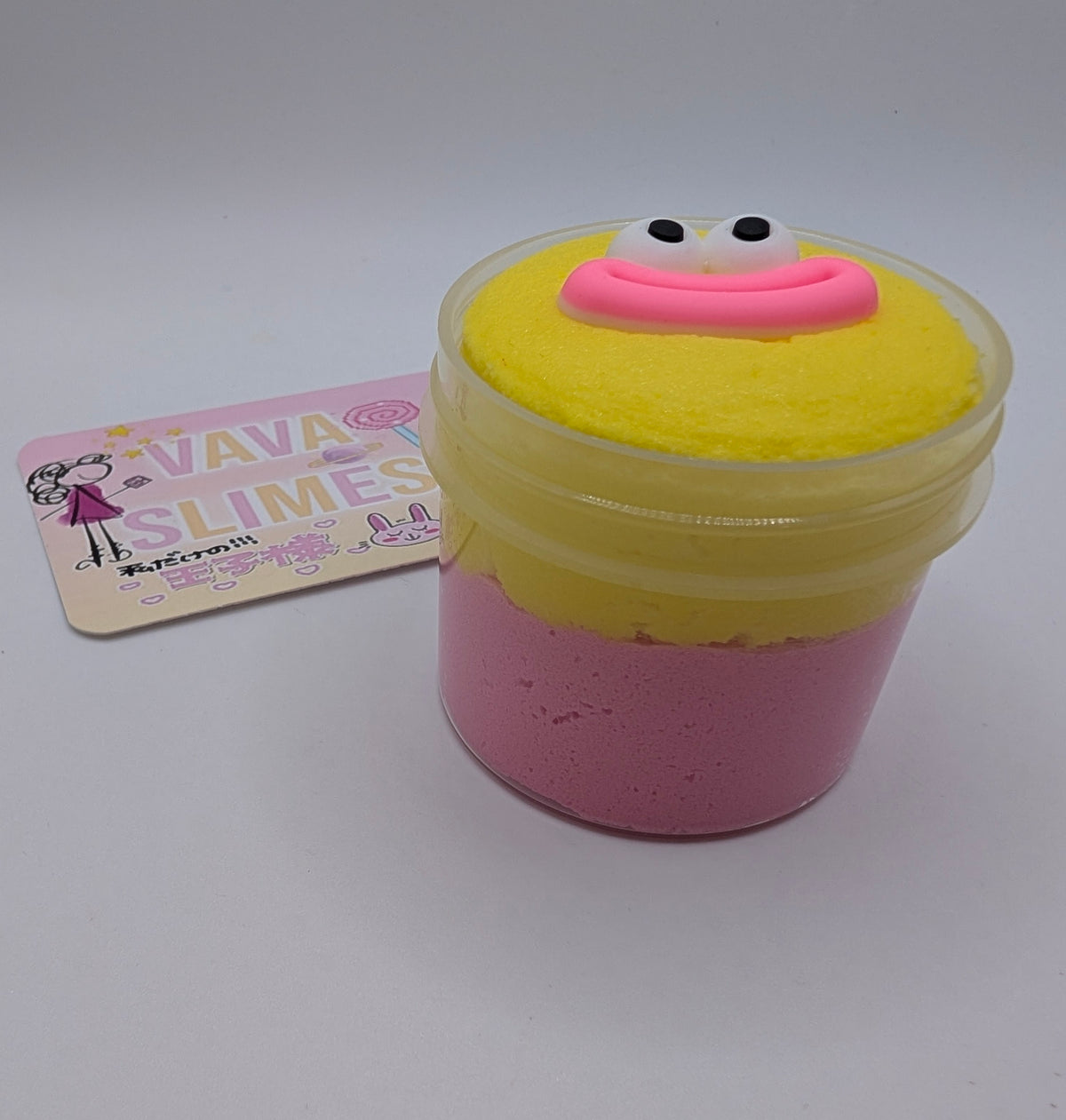 Ernie - Pink & Yellow Cloud Dough Slime - Scented Slime