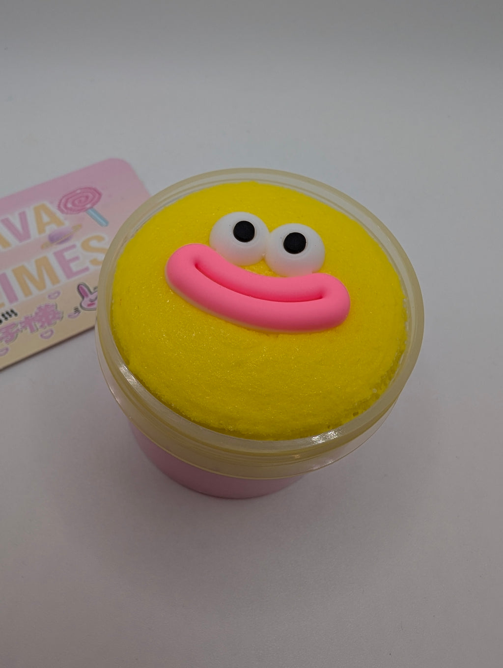 Ernie - Pink & Yellow Cloud Dough Slime - Scented Slime