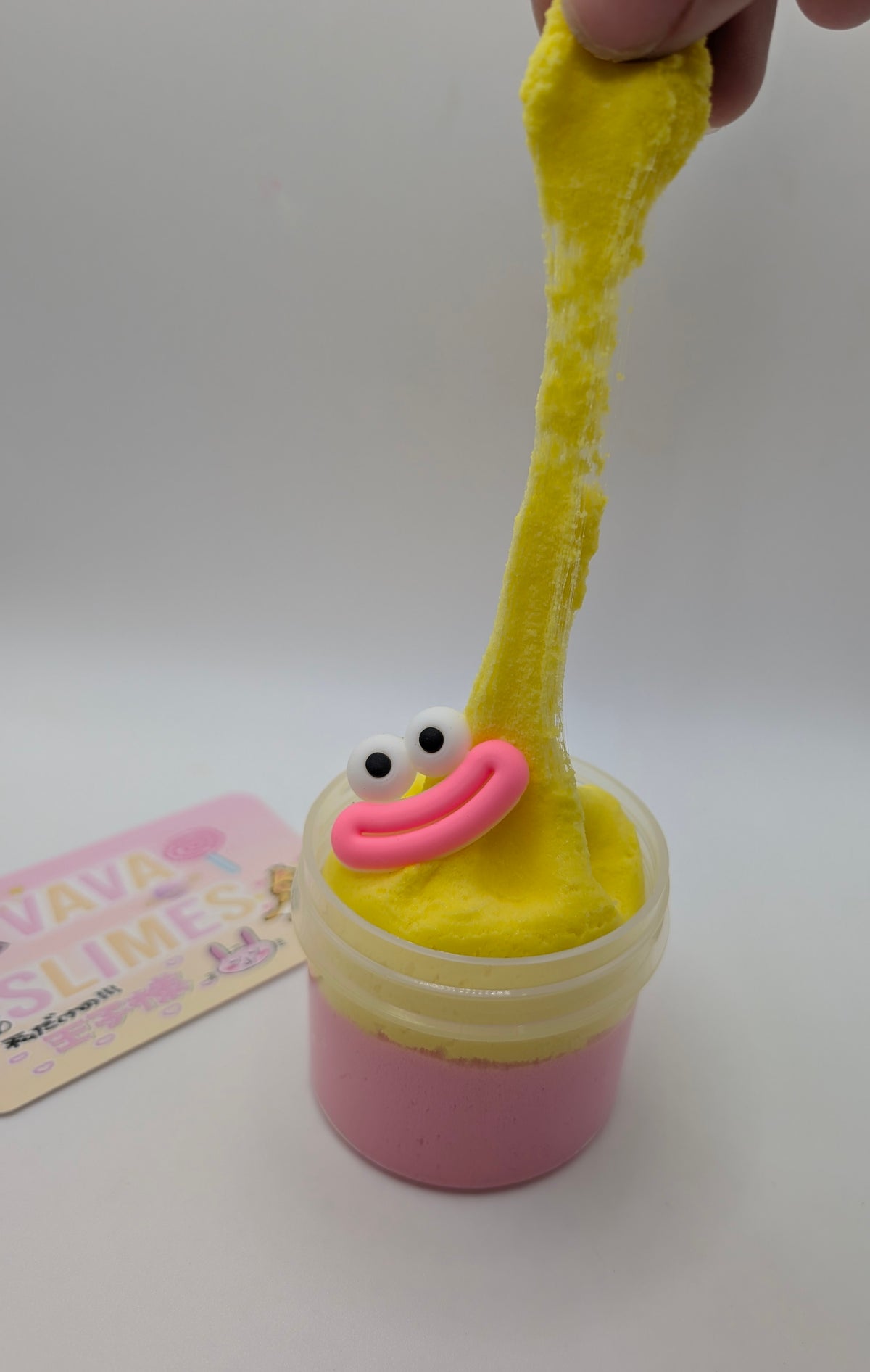 Ernie - Pink & Yellow Cloud Dough Slime - Scented Slime