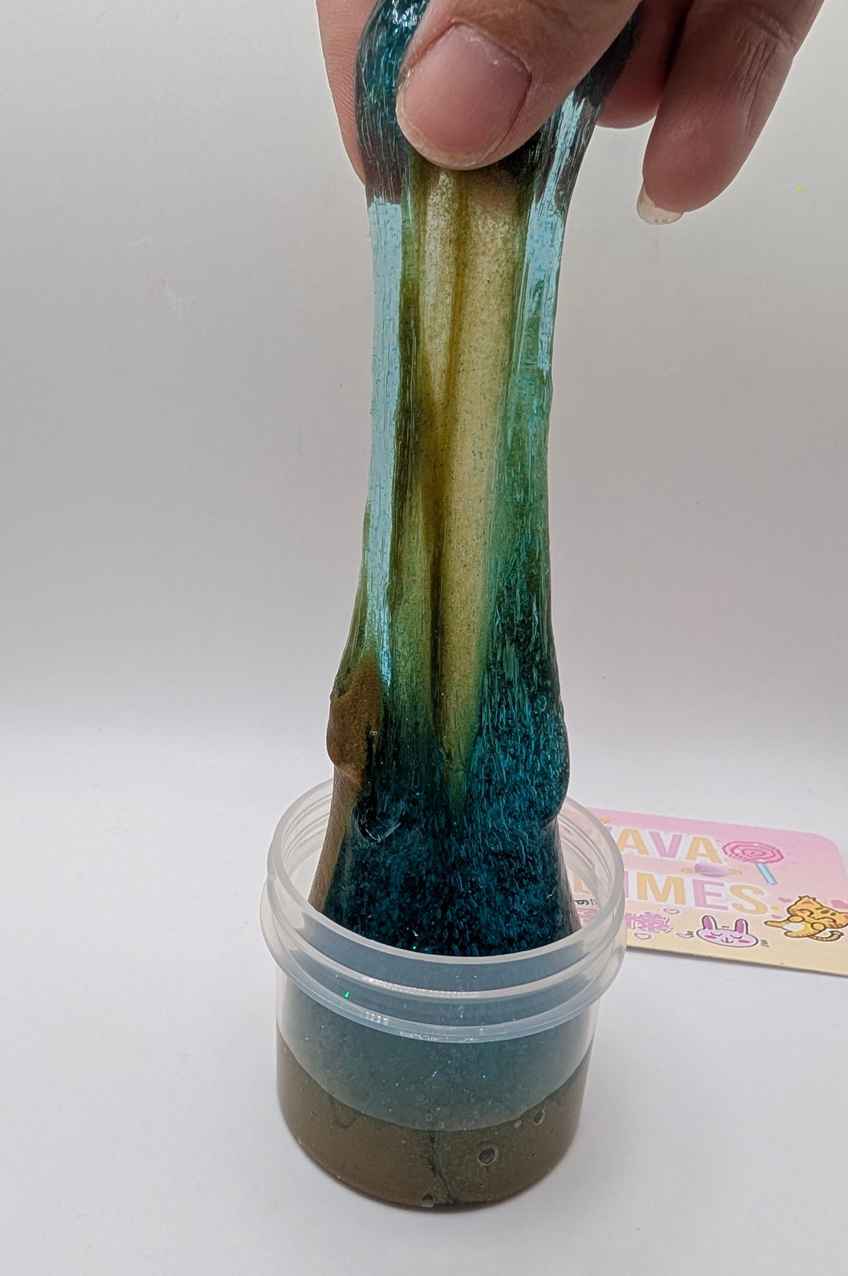 Reef - Clear Turquoise Putty Sand Slime - Scented Slime