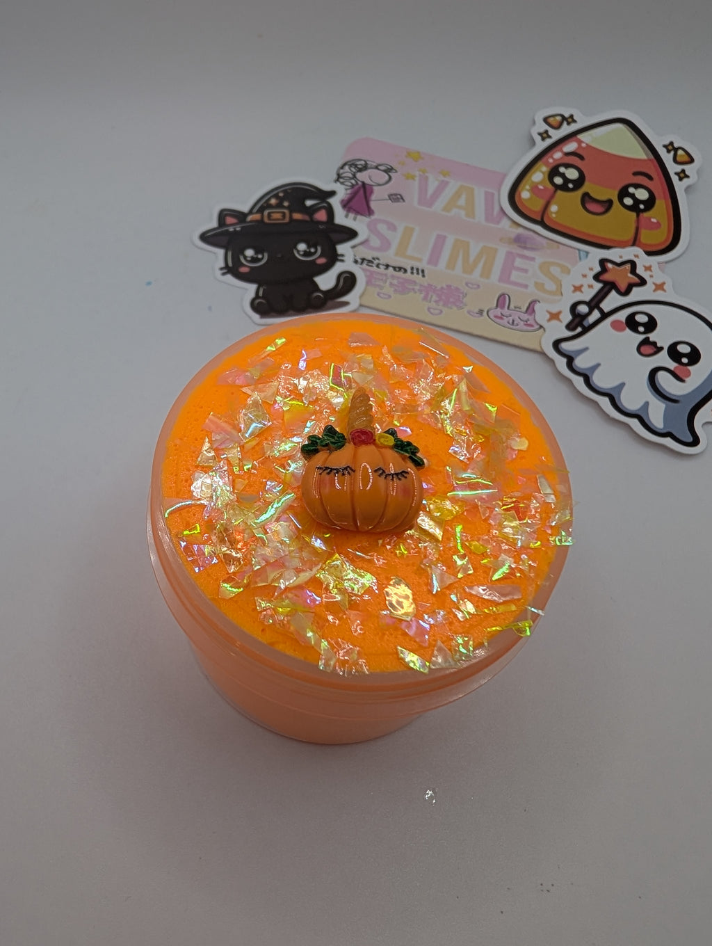 Bronwyn - Orange Cloud Slime - Halloween Slime - Scented Slime - Sensory Play