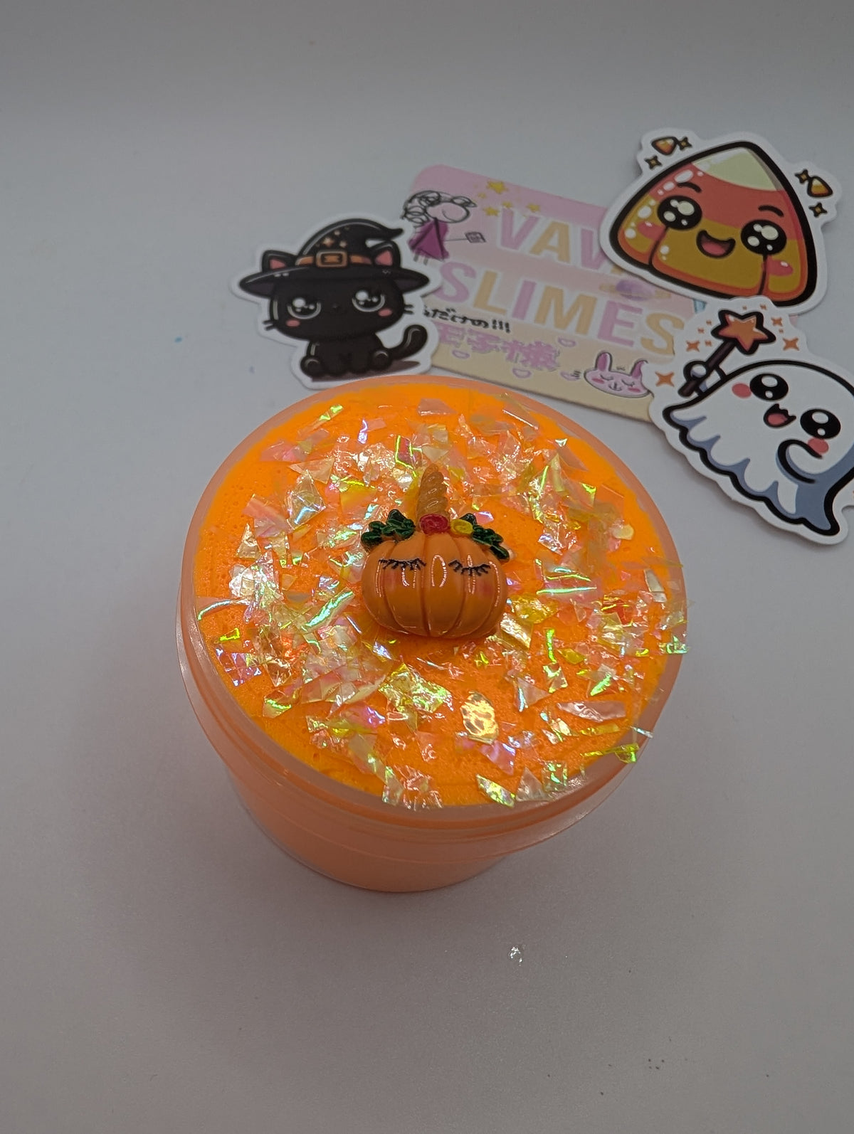 Bronwyn - Orange Cloud Slime - Halloween Slime - Scented Slime - Sensory Play
