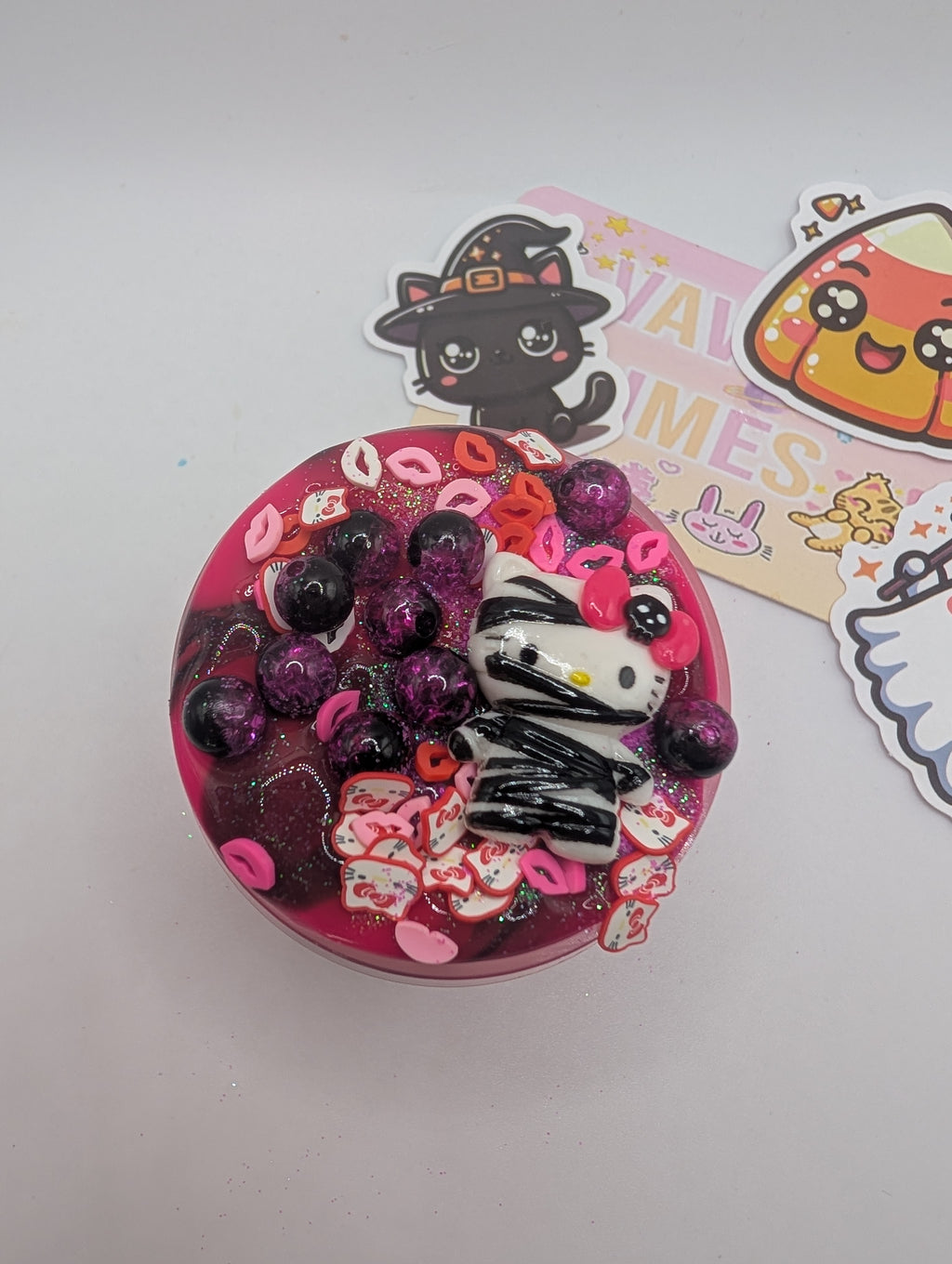 Anna - Coated Clear Hello Kitty Slime - Halloween Slime - Scented Slime - Sensory Slime