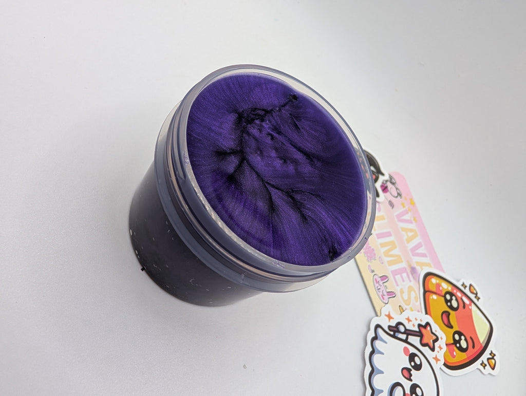 Hermione - Purple Pigmented Clear Lava Rock Slime - Halloween Slime - Scented Slime - Sensory Play