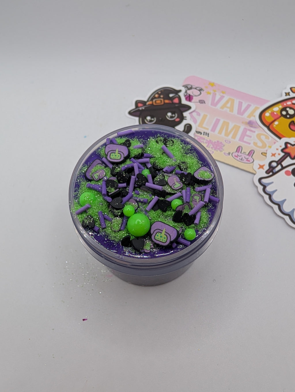 Hermione - Purple Pigmented Clear Lava Rock Slime - Halloween Slime - Scented Slime - Sensory Play