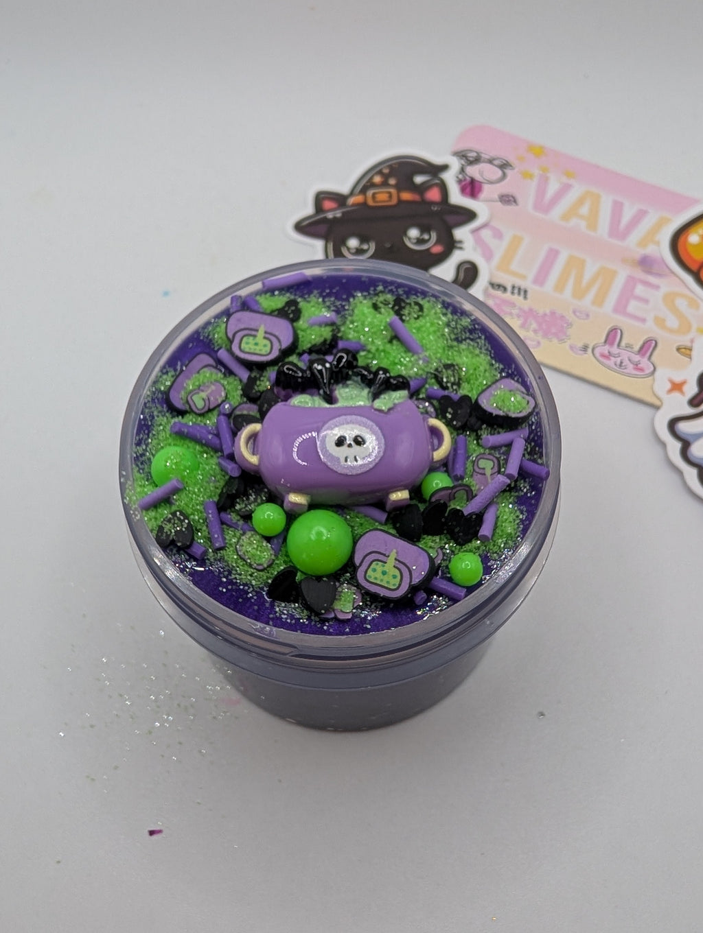 Hermione - Purple Pigmented Clear Lava Rock Slime - Halloween Slime - Scented Slime - Sensory Play