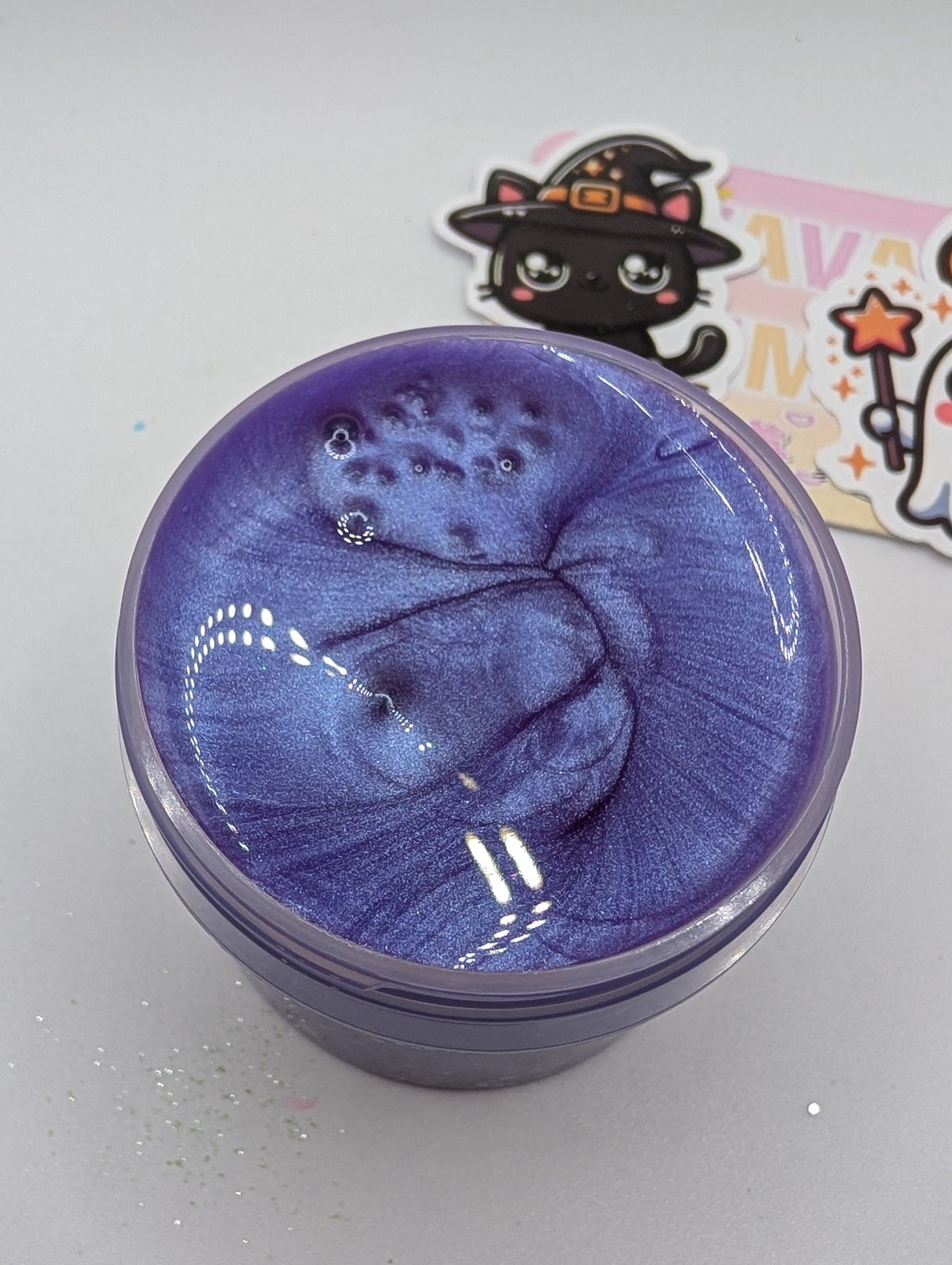 Bram - Purple Pigmented Silica Crunch Bomb Slime - Halloween Slime - Scented Slime - Sensory Slime