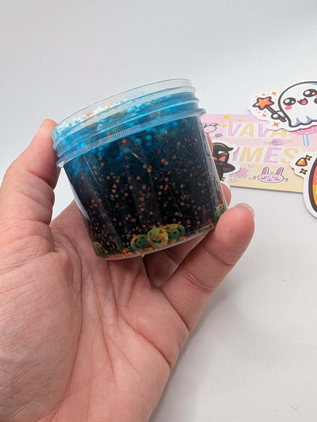 Hallow - Clear Floam Slime - Halloween Slime - Scented Slime - Sensory Play