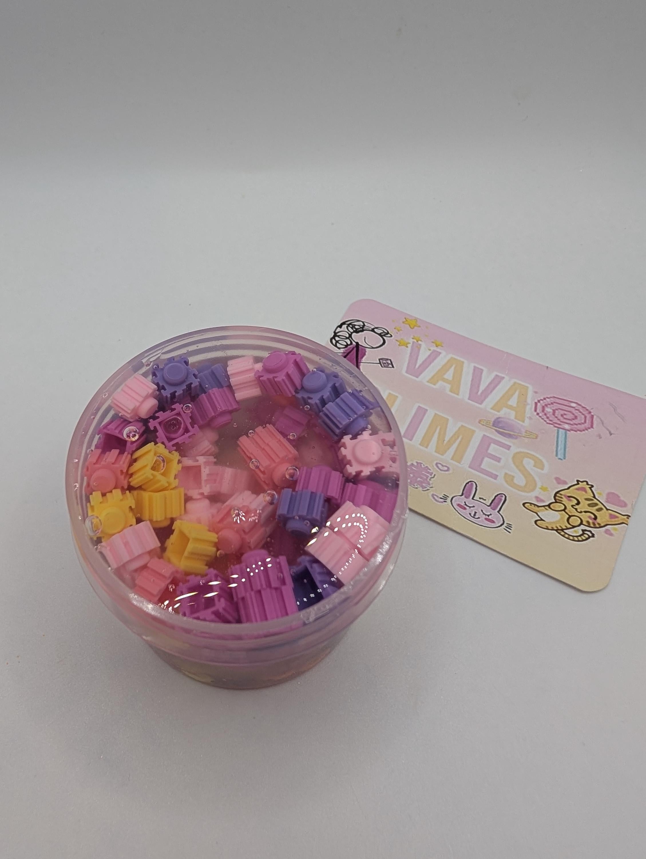 Molly Coated Clear Jelly Block Bead Slime - Sensory Slime - Scented Slime - Sensory Play