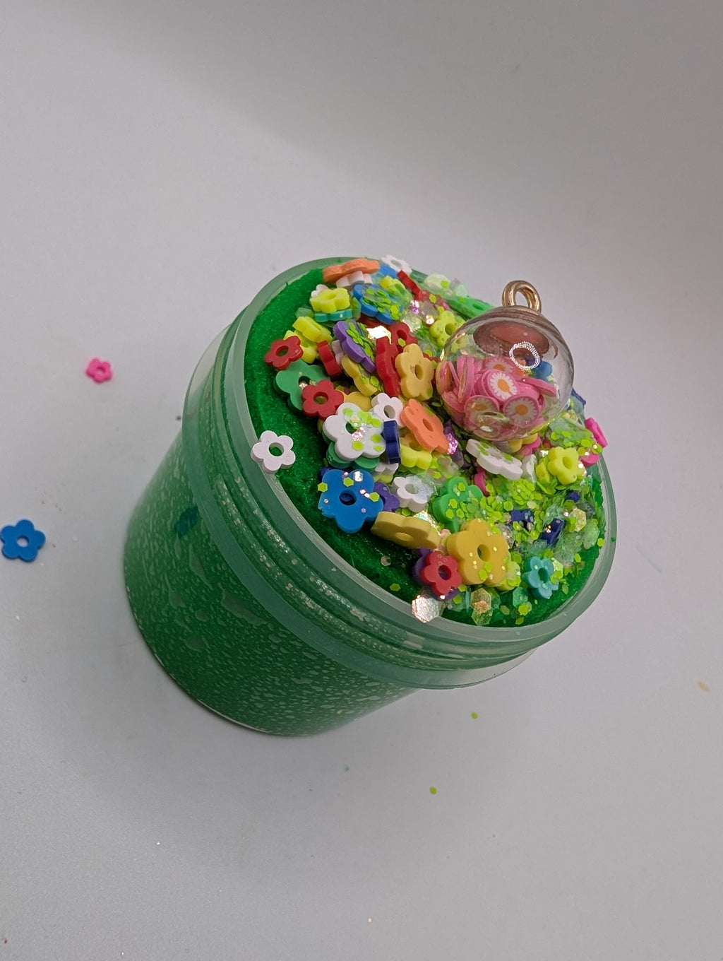 Celine Green Icee Slime - Scented Slime - Sensory Play - Sensory Slime
