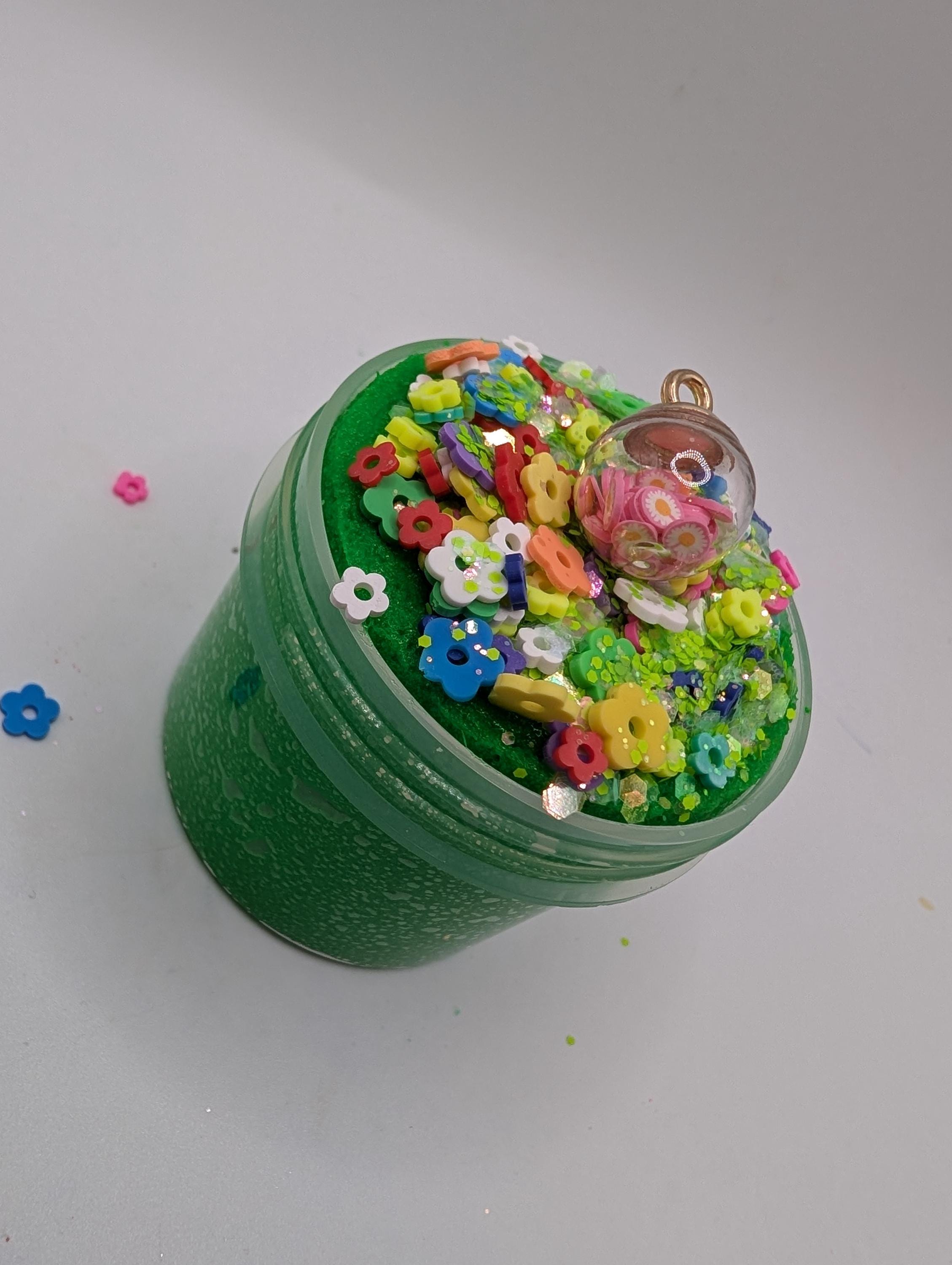 Celine Green Icee Slime - Scented Slime - Sensory Play - Sensory Slime