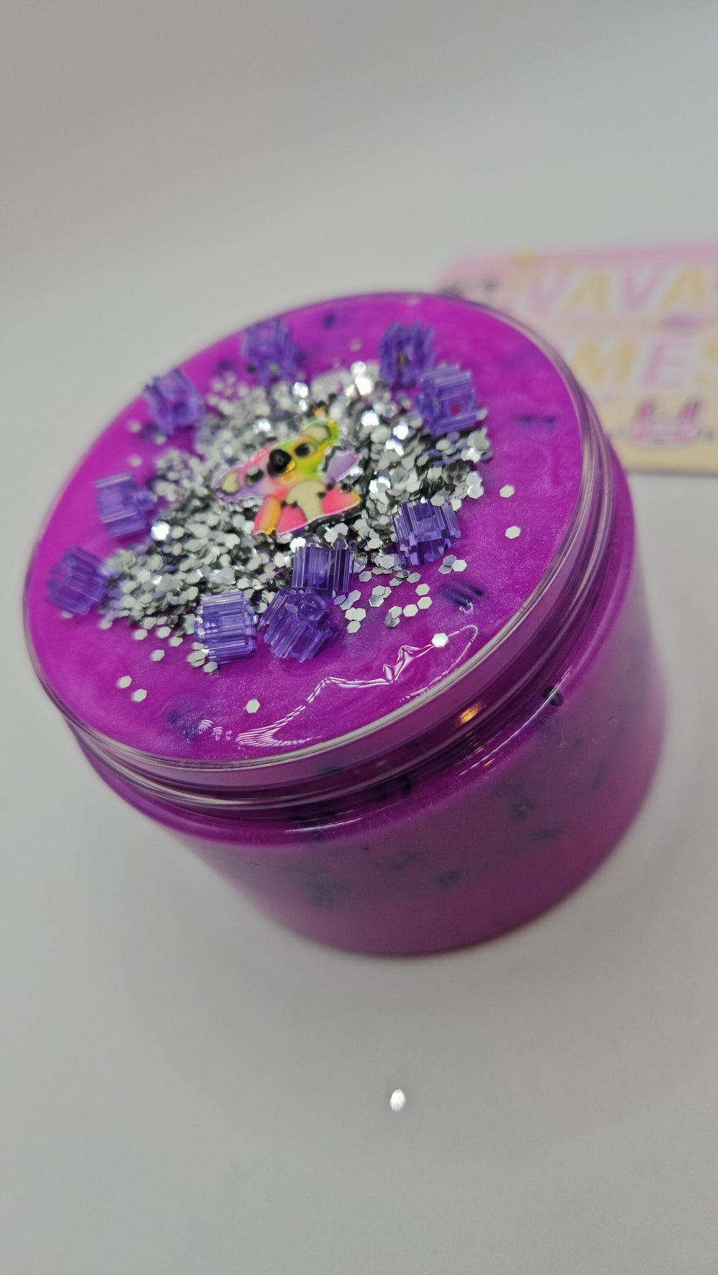 Benjamin Pigemented Block Bead Scented Clear Slime - Scented Slime - Sensory Play
