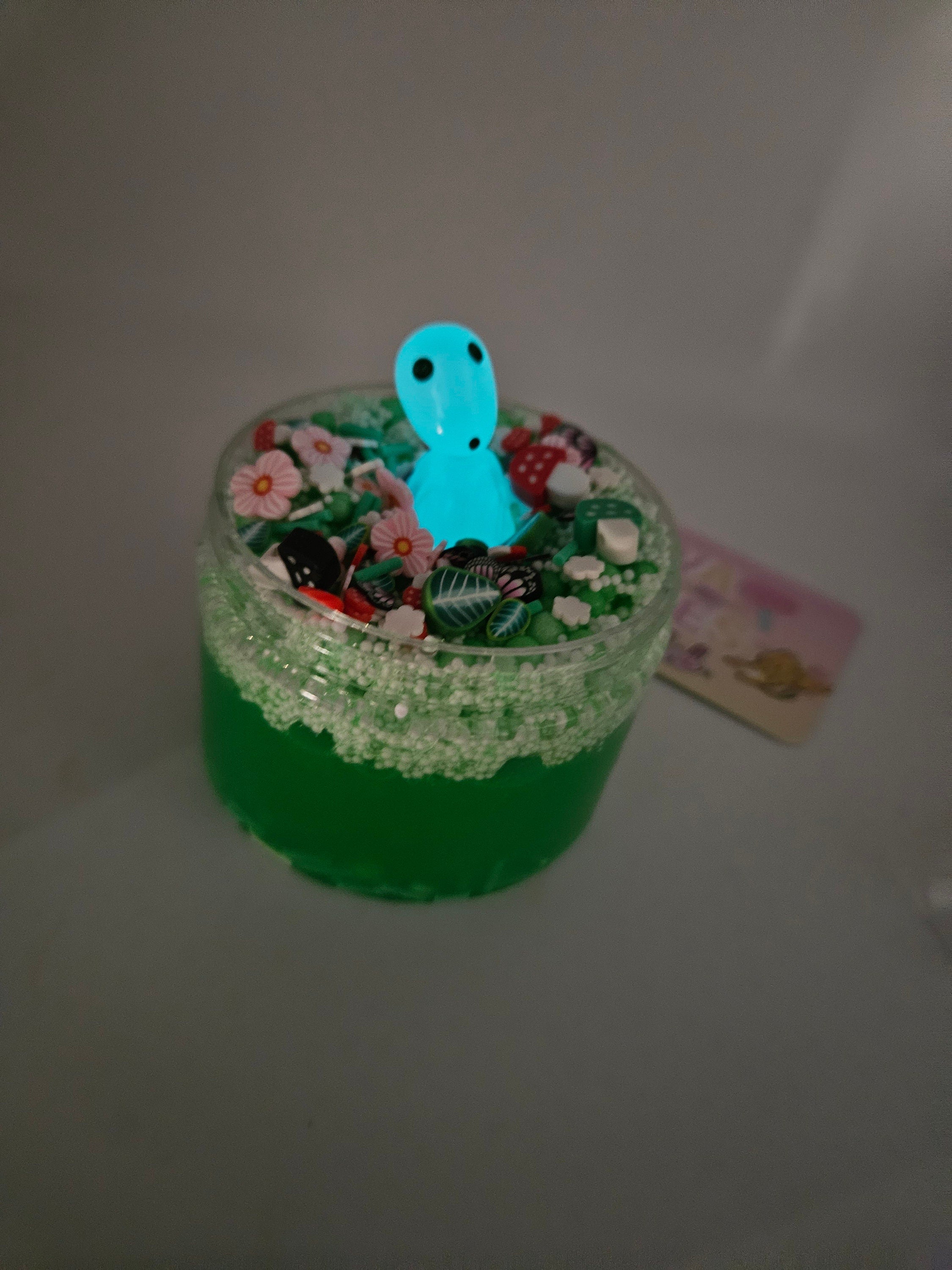 Fauna Glow in the Dark Surprise Charm Scented Micorfloam Slime - Sensory Play - Scented Slime
