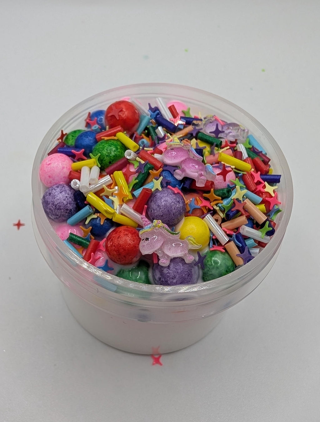 Liz Chunky Rainbow Floam Slime - Scented Slime - Sensory Play - Sensory Slime