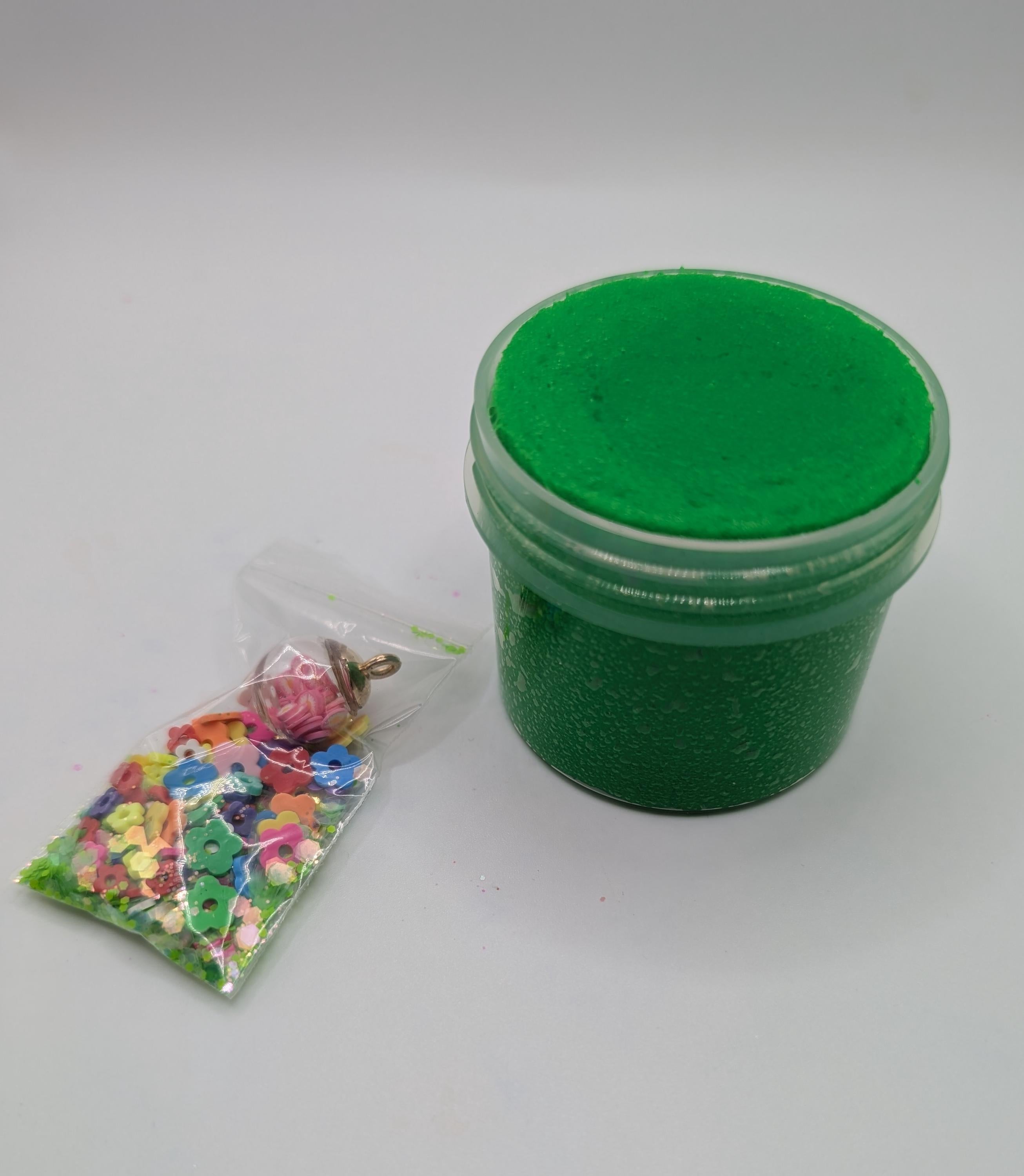 Celine Green Icee Slime - Scented Slime - Sensory Play - Sensory Slime
