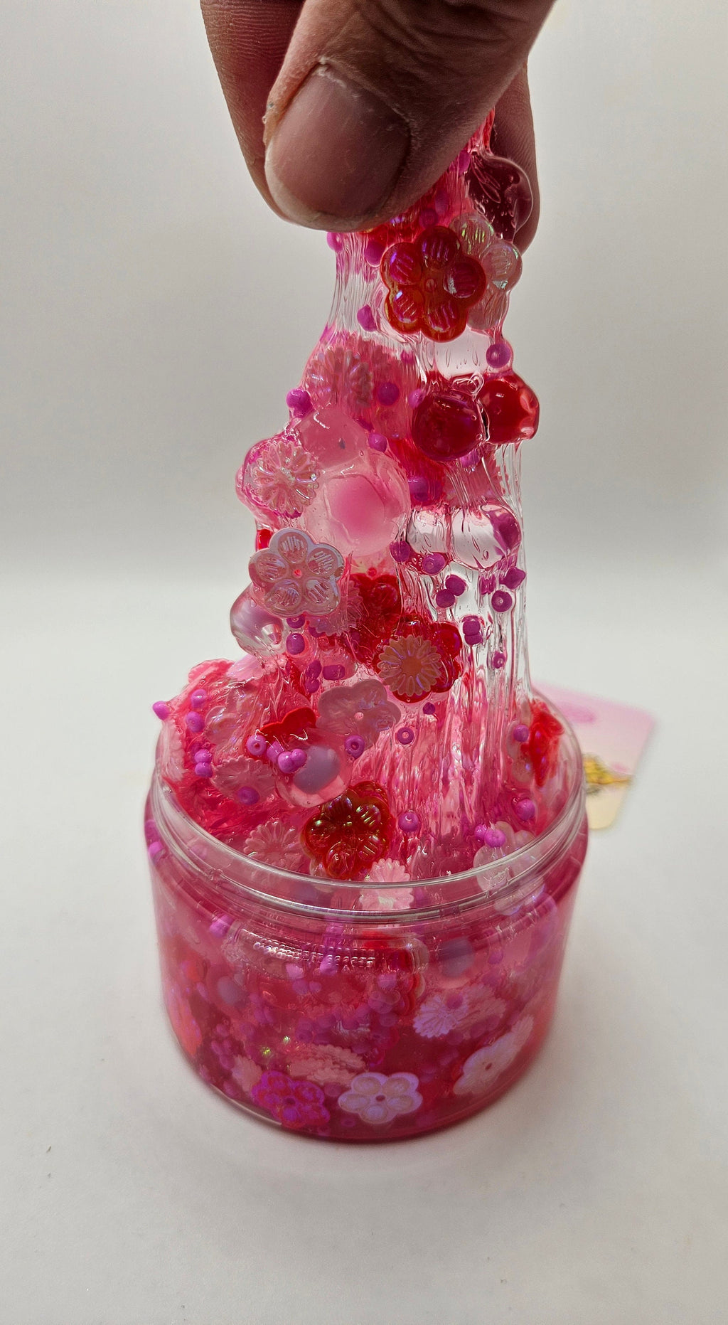 Chester - Scented Flower Sequin Crunch Bomb Slime - Scented Slime - Sensory Play