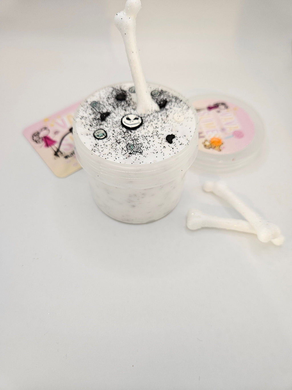 Mr Bones - Scented slime - Perlite crunch slime - Sensory play