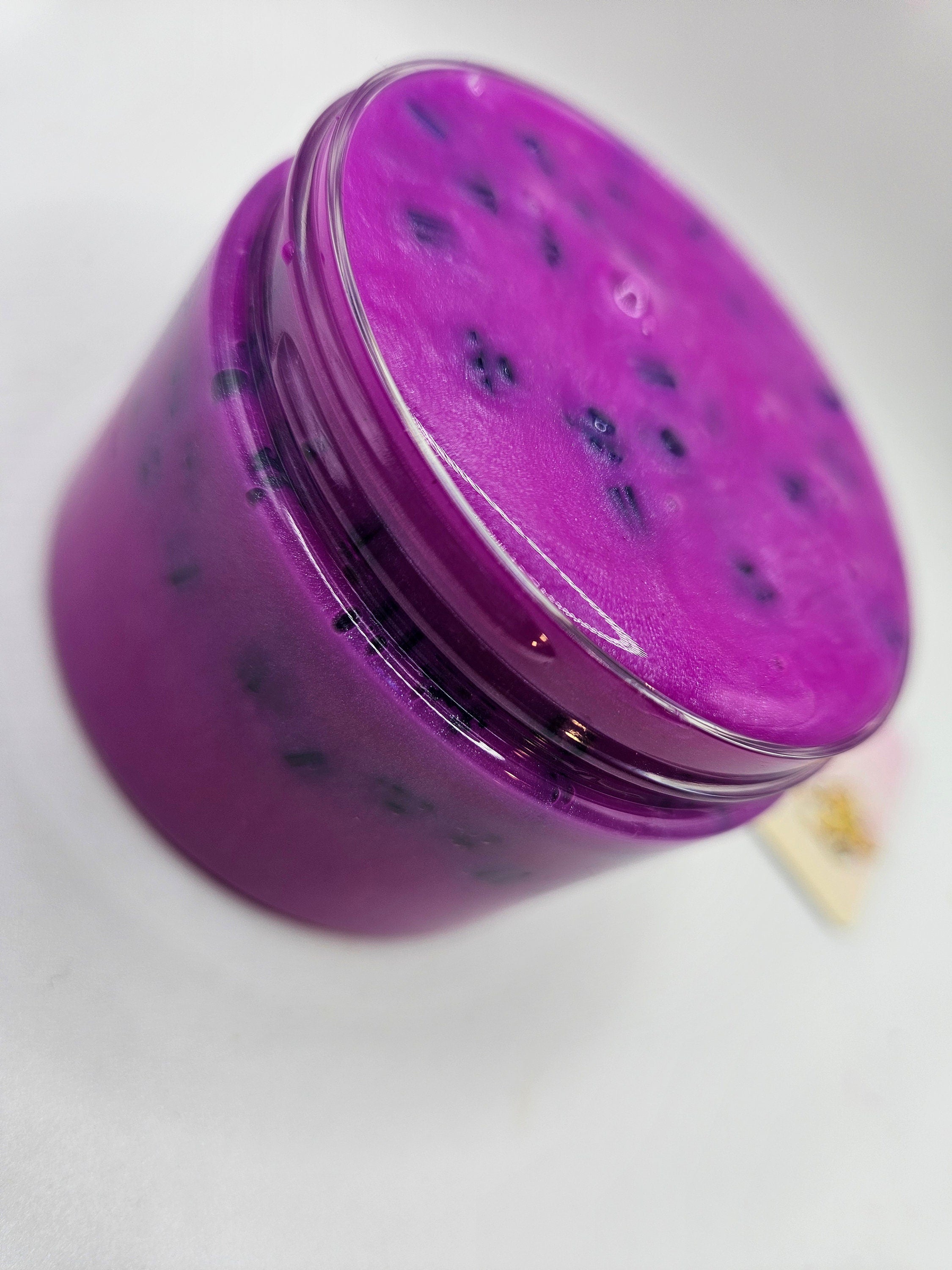 Benjamin Pigemented Block Bead Scented Clear Slime - Scented Slime - Sensory Play