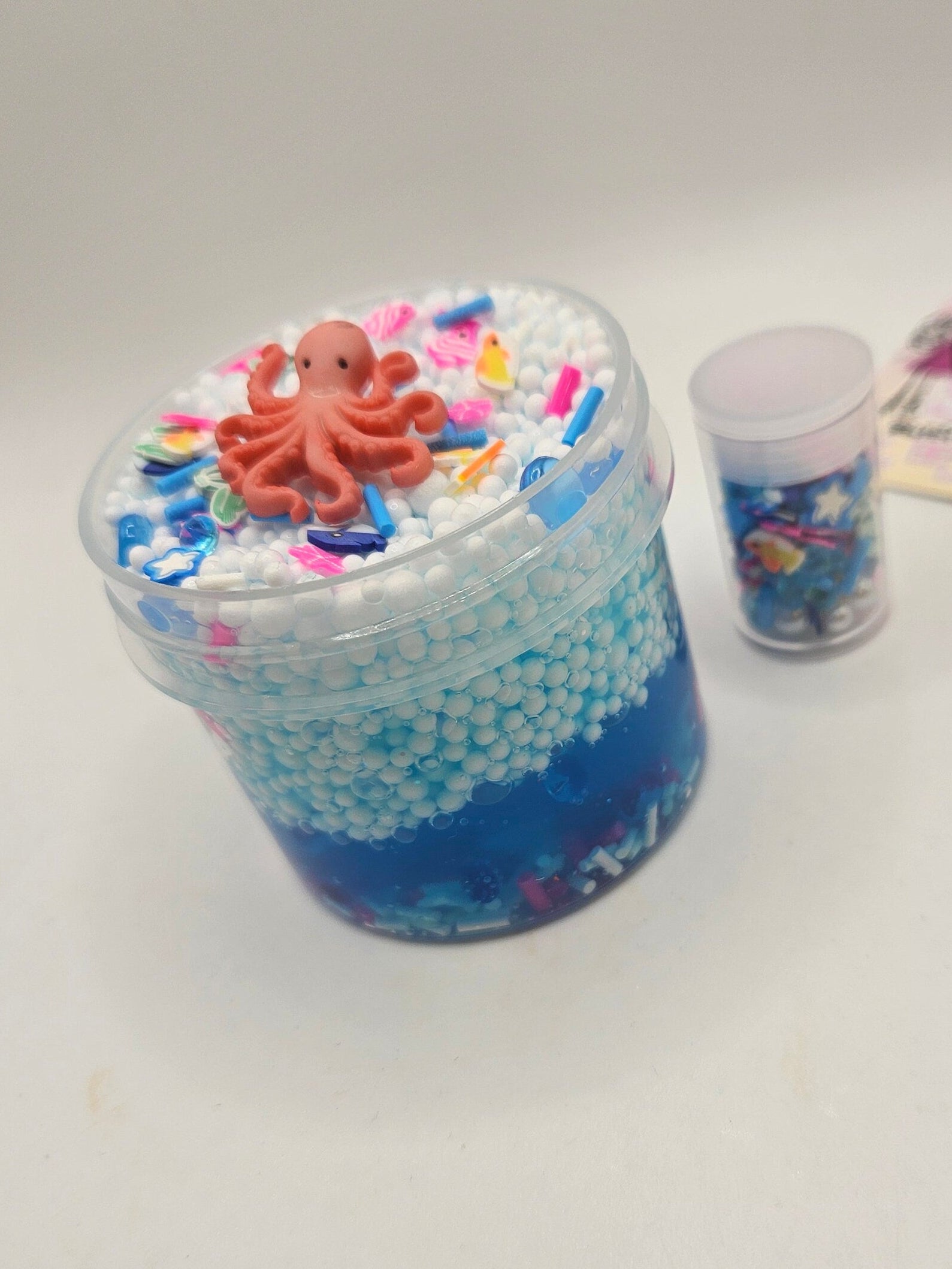 Marina Microfloam Coated Clear Slime - Sensory Slime - Sensory Play - Scented Slime