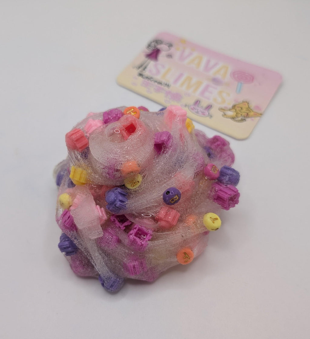 Molly Coated Clear Jelly Block Bead Slime - Sensory Slime - Scented Slime - Sensory Play