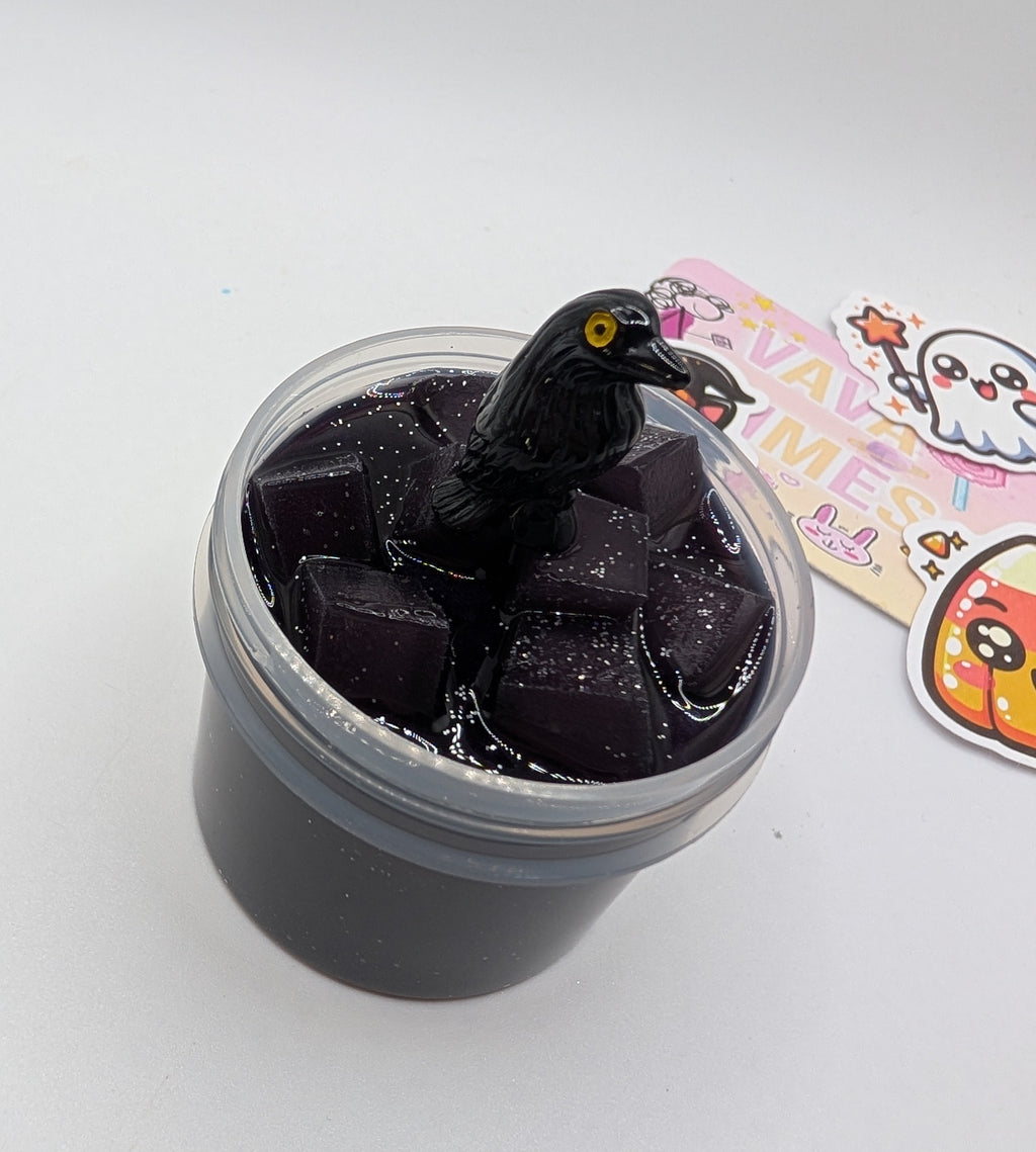 Medivh - Black jelly cube Slime - Halloween Slime - Scented Slime - Sensory Play