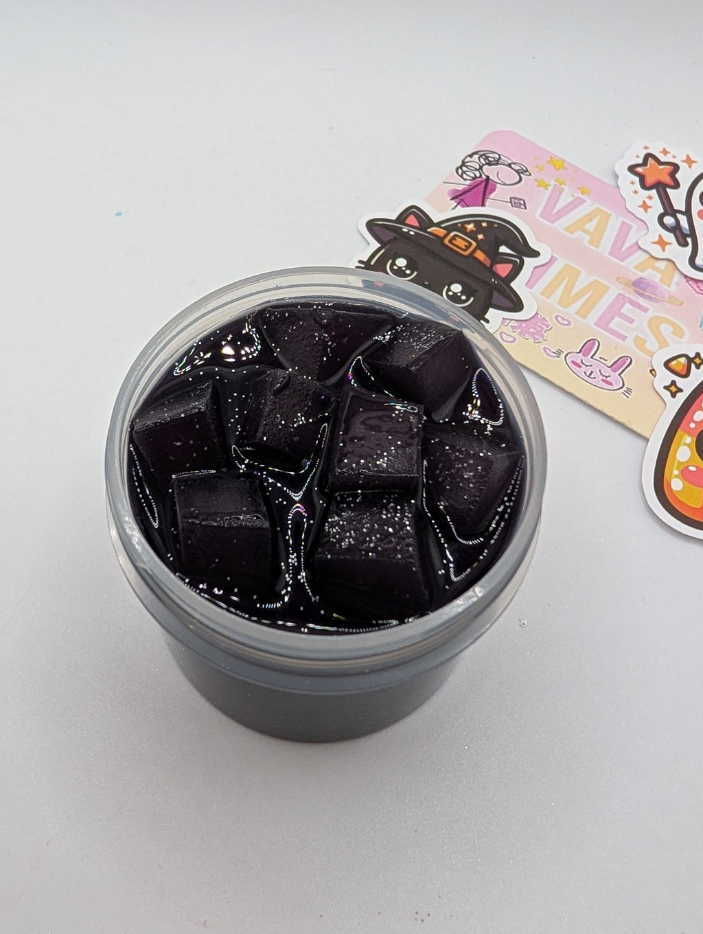Medivh - Black jelly cube Slime - Halloween Slime - Scented Slime - Sensory Play
