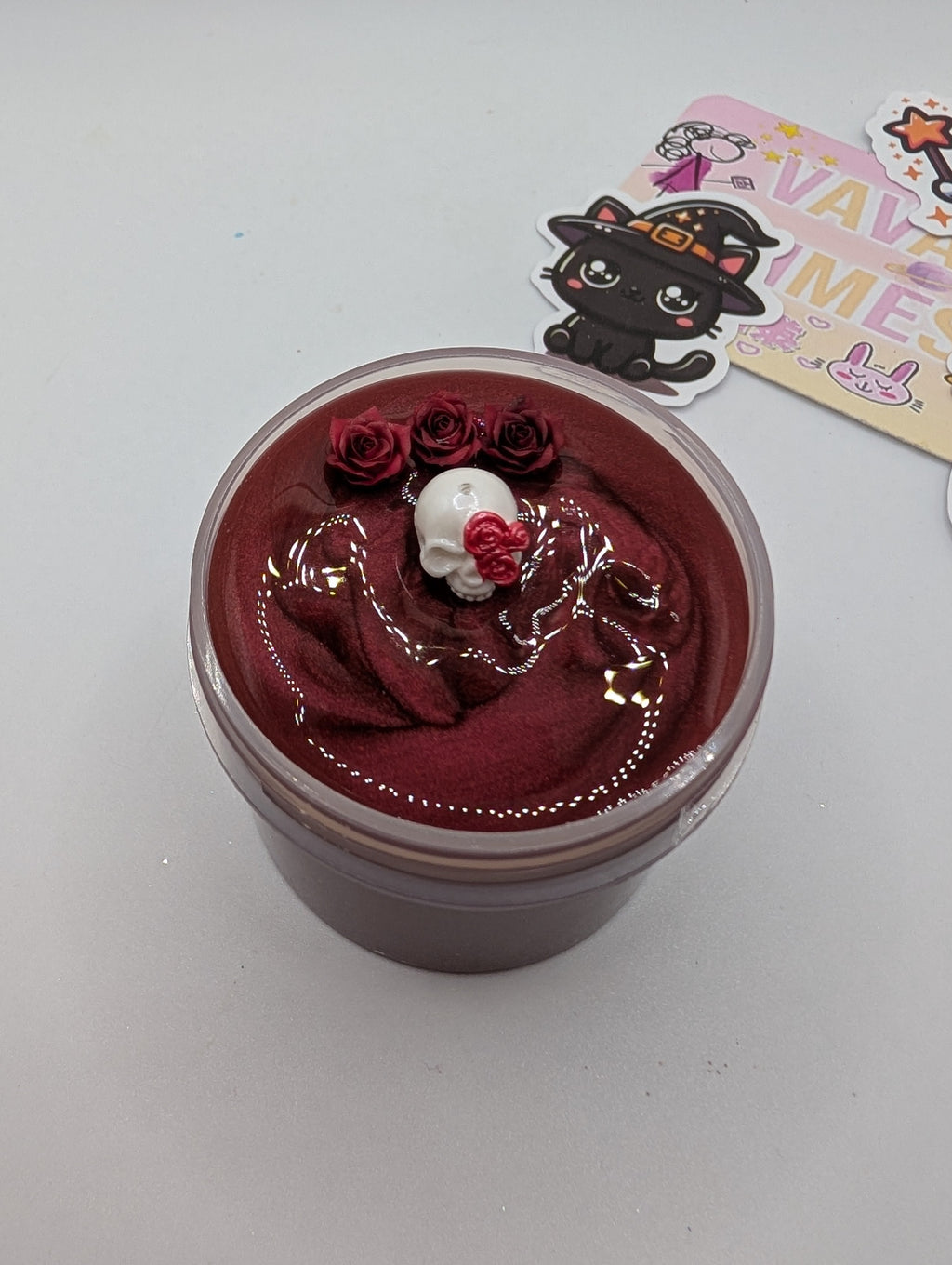Mildred - Red Pigmented Clear Slime - Halloween Slime - Scented Slime - Sensory Play